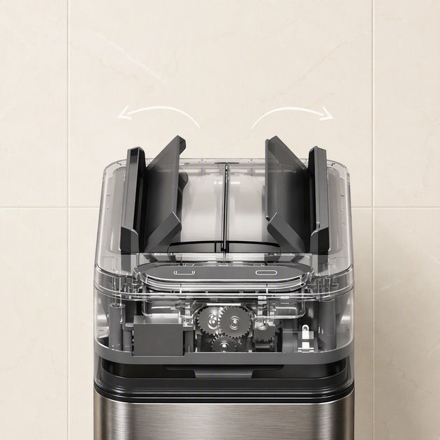 9L Stainless Steel Wing Open Sensor Bin