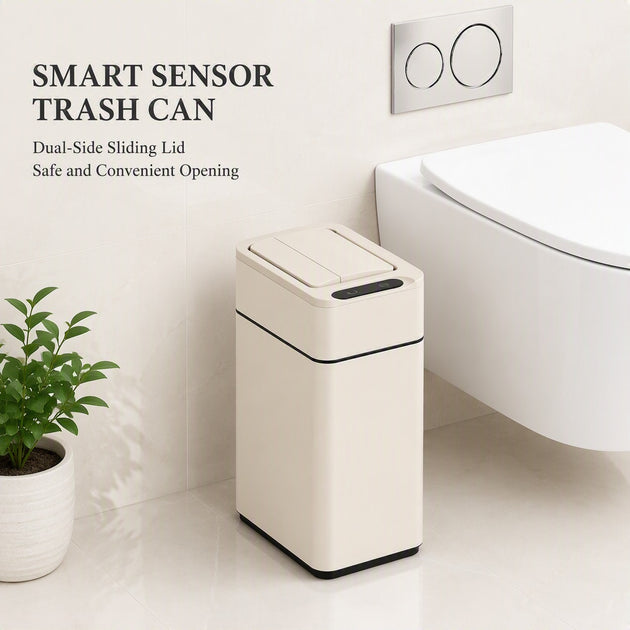 9L Stainless Steel Wing Open Sensor Bin