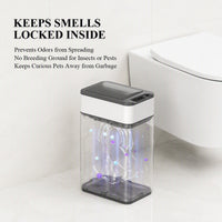 9L Stainless Steel Wing Open Sensor Bin