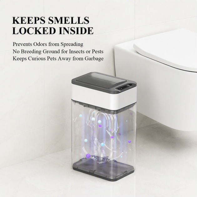 9L Stainless Steel Wing Open Sensor Bin