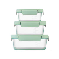 Lock & Lock NestnLock 3 Piece Container Set Sage