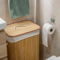 Rectangular Bamboo Laundry Basket