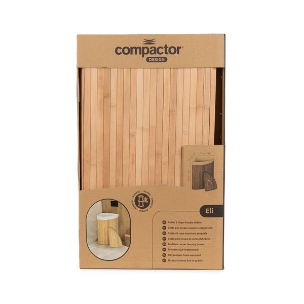 Corner Bamboo Laundry Basket