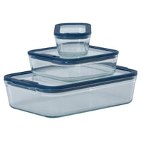 Cook & Keep Glass Mixed Pack Food Storage Container Set