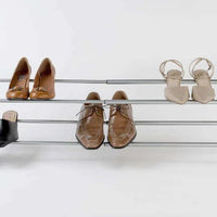 Expandable 2 Tier Metal Shoe Rack