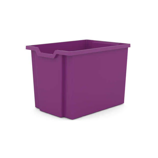 Pack of 5 - Gratnells Jumbo Stack and Store 30 Litre Plastic Storage Boxes Plum Purple
