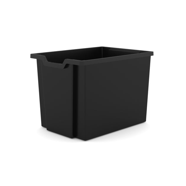 Pack of 5 - Gratnells Jumbo Stack and Store 30 Litre Plastic Storage Boxes Black