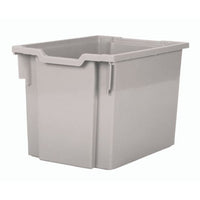 Pack of 5 - Gratnells Jumbo Stack and Store 30 Litre Plastic Storage Boxes Light Grey