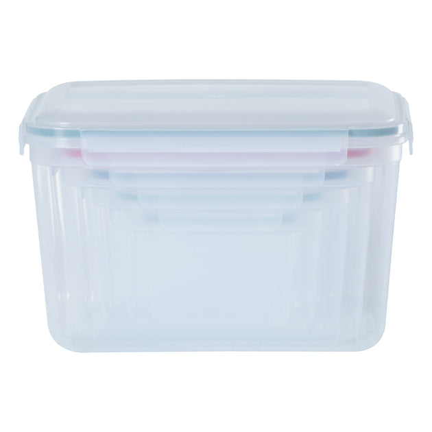 Set of 5 - Hobby Life Rectangular Deep Clip Airtight Food Containers