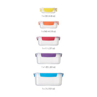 Joseph Joseph Nest Lock 5-Piece Multicolour Food Storage Container Set