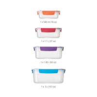Joseph Joseph Nest Lock 4-Piece Multicolour Food Storage Container Set