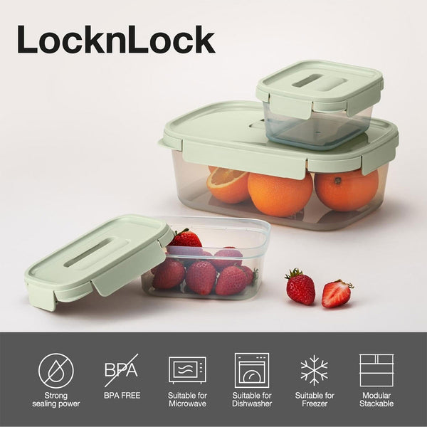 Lock & Lock NestnLock 3 Piece Container Set