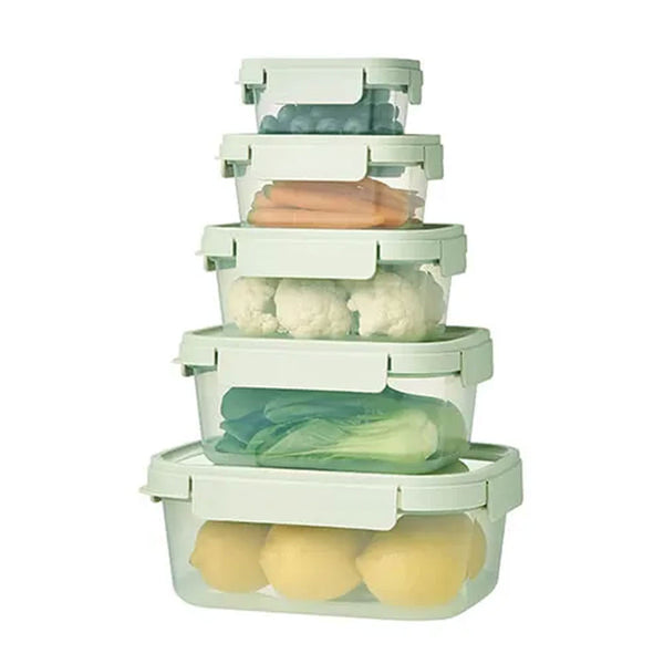 Lock & Lock NestnLock 5 Piece Container Set Sage