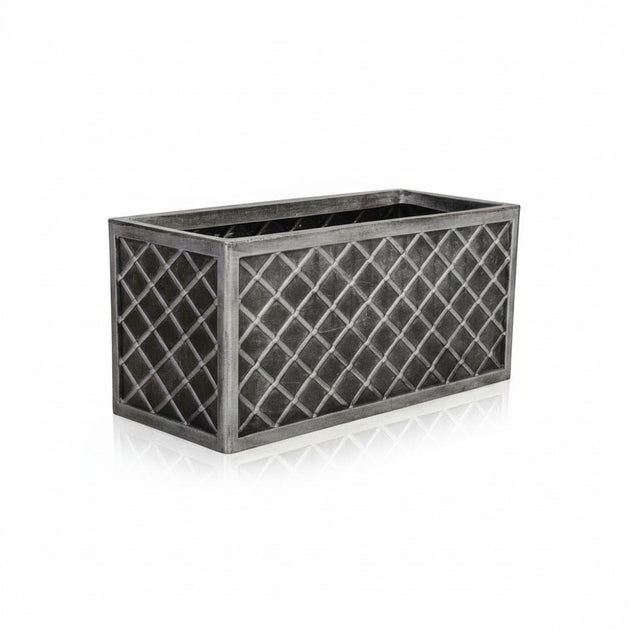 Lazio 70.5cm Pewter Effect Decorative Trough