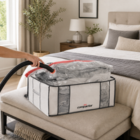 Set of 3 XXL Semi Rigid Vacuum Storage Boxes