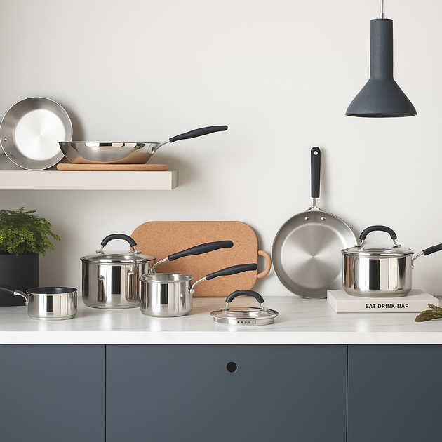 Prestige Made to Last 21cm & 29cm Stainless Steel Frypan Twin Pack