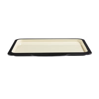 Baker & Salt Country Enamel Two Tone Premium Steel 37cm Baking Tray – Black/Cream