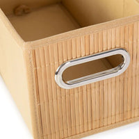 Small Collapsible Bamboo Style Basket