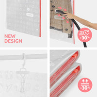 Set of 2 Hanging Vacuum Bags with Hooks