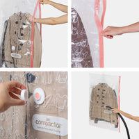 Set of 2 Hanging Vacuum Bags with Hooks