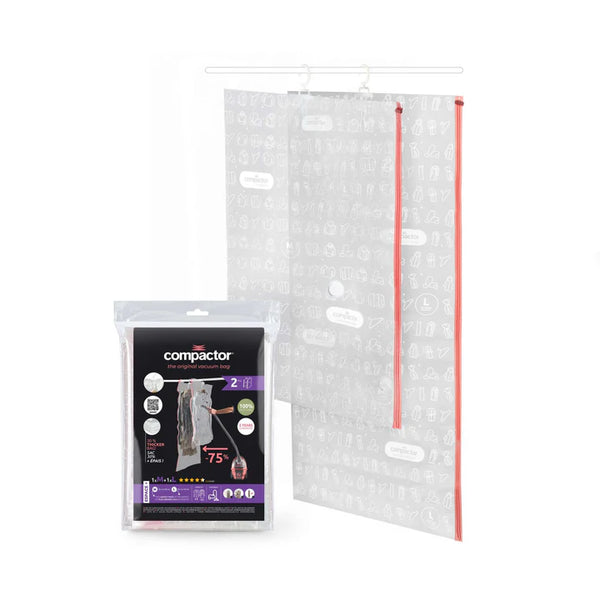 Set of 2 Hanging Vacuum Bags with Hooks