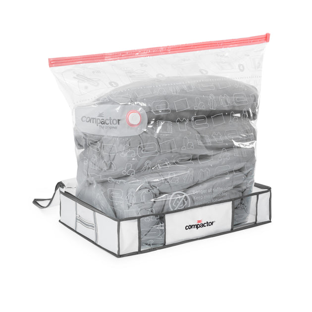 Set of 3 Large Semi Rigid Vacuum Storage Boxes
