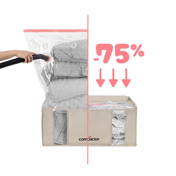 Set of 3 XXL Semi Rigid Vacuum Storage Boxes