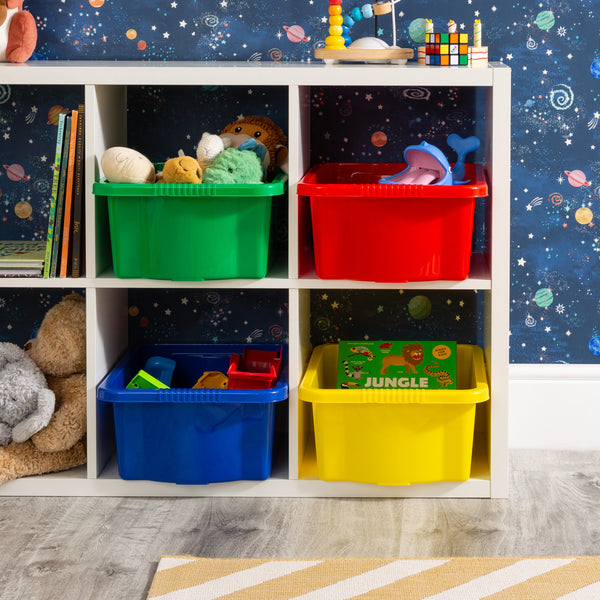 Pack of 4 - Wham Stack & Store Plastic Storage Box Mixed Set