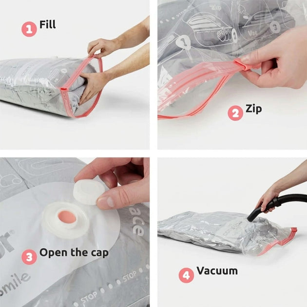 Set of 2 Large Vacuum Compression Bags