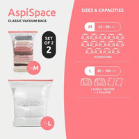 Set of 10 Vacuum Compression Bags