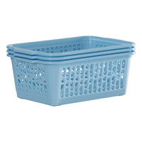 Pack of 3 - Medium Plastic Handy Tidy Storage Basket