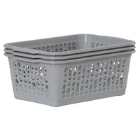 Pack of 3 - Medium Plastic Handy Tidy Storage Basket