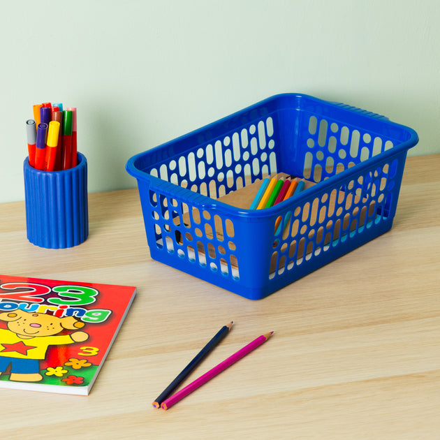 Pack of 3 - Medium Plastic Handy Tidy Storage Basket