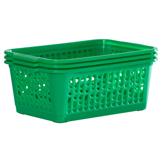 Pack of 2 - Large Plastic Handy Tidy Baskets