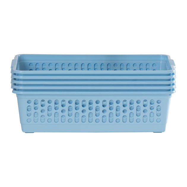 Pack of 5 - Small Plastic Handy Tidy Baskets