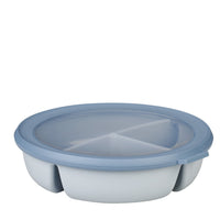 Mepal Cirqula 3-Compartment Freezer Bento Bowl Nordic Blue