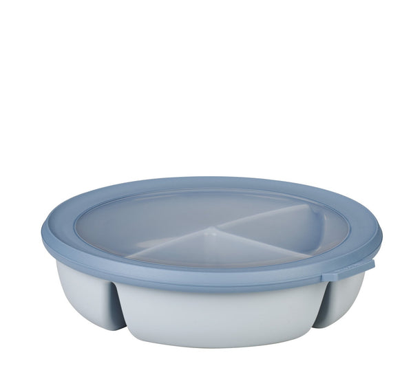 Mepal Cirqula 3-Compartment Freezer Bento Bowl Nordic Blue
