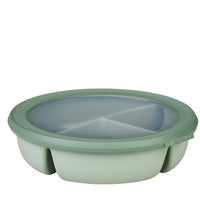 Mepal Cirqula 3-Compartment Freezer Bento Bowl Nordic Sage