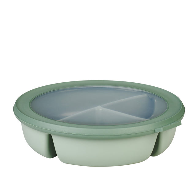 Mepal Cirqula 3-Compartment Freezer Bento Bowl Nordic Sage