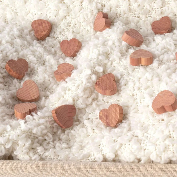 Pack of 15 Cedar Wood Moth Repellent Hearts