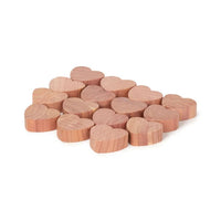 Pack of 15 Cedar Wood Moth Repellent Hearts
