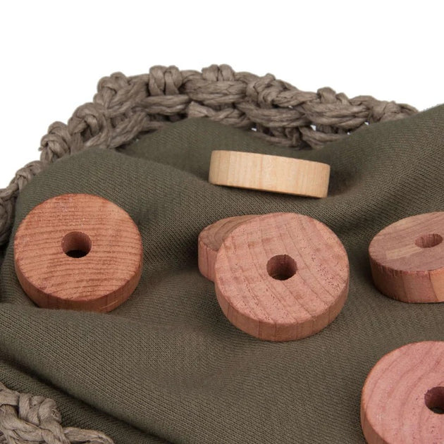 Pack of 6 Cedar Wood Moth Repellent Rings