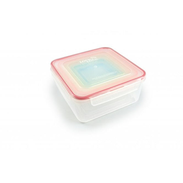 Lock & Lock Nestable 5 Piece Square Plastic Container Set
