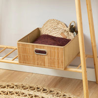 Medium Collapsible Bamboo Style Basket