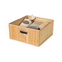 Medium Collapsible Bamboo Style Basket