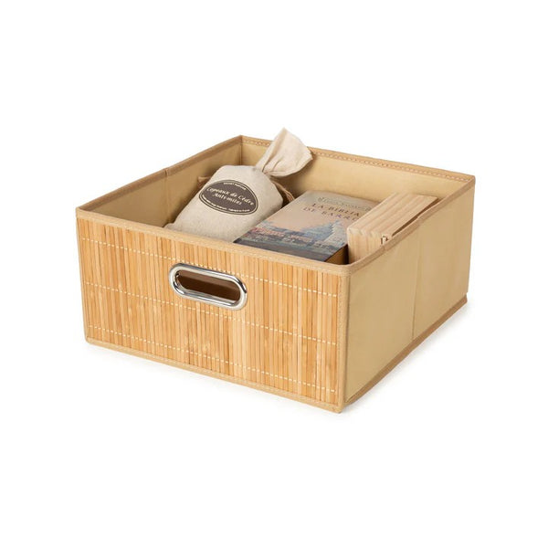 Medium Collapsible Bamboo Style Basket