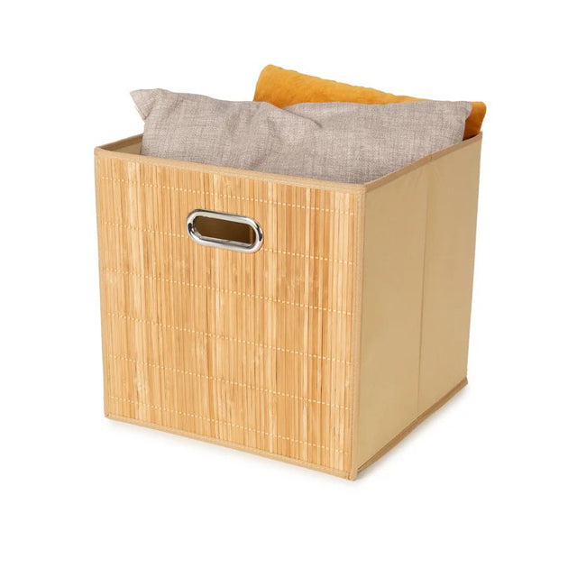 Large Collapsible Bamboo Style Basket