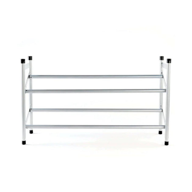 Expandable 2 Tier Metal Shoe Rack