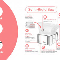 Set of 3 XXL Semi Rigid Vacuum Storage Boxes