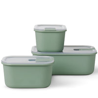 Mepal EasyClip Medium 3-Piece Food Storage Box Set Nordic Sage